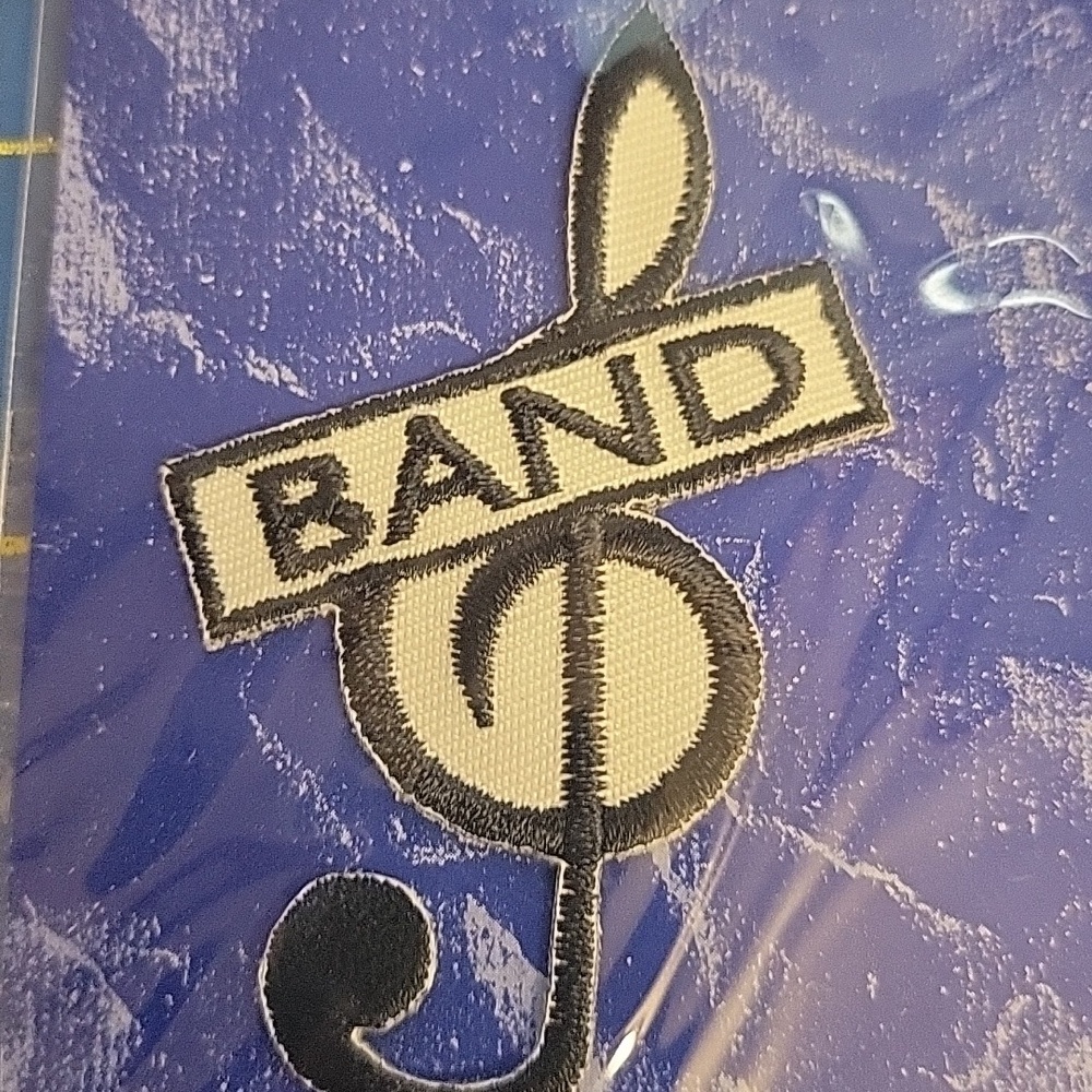 Music Note Embroidered 2.5" Iron On Patch New